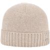 Melegari Berretto di Maglia con Risvolto | Beanie Sirmione | Misto Lana, Viscosa, Poliammide e Cashmere | manifattura Italiana | Unisex (IT, Numero, 54, 61, Beige)