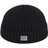 UKKD Cappello Lavorato a Maglia Cappelli Cappello di Inverno del Cappello Uomini Donne Uomo Invernali Cappelli Donne Calotta,Nero