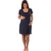 Premamy - Camicia da Notte in Cotone per Donna
