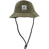 Surf Monkey Boonie Hat Cappello da Pescatore Uomo/Donna - 100% cotone, Verde oliva, M