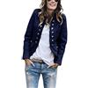 shownicer Donna Elegante Blazer Giacca Manica Lunga Tinta Unita Slim Fit OL Giacca con Pulsante Casual Ufficio Business Lavoro Giacca Cappotto Corto Capispalla Tops