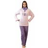 Infiore Pigiama Donna Pile Effetto Coral - Pigiama Donna Invernale Felpato e Morbido Pile (3008 DROL, M)