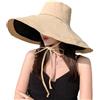 Risipu Cappello da sole a tesa larga da donna, con visiera parasole, protezione UV, cappello da spiaggia, traspirante, estivo, cappello da pesca, visiere, cappelli pieghevoli UPF 50+