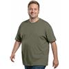 Logostar Maglietta Basic Bigsize | taglie forti 3XL - 15XL | maglietta da uomo in cotone con scollo rotondo | disponibile in diversi colori, Oliva, 6XL