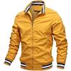 ETZRYSYB Giacca da uomo con logo per auto, giacca da uomo per apprendimento, giacca da studio, giacca da esterno, abbigliamento giacca a vento, Beige, L175-75
