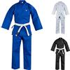 Mytra Fusion Kimono da Karate per Bambini con Cintura - Uniforme Leggera e Resistente per Arti Marziali, Taekwondo e Allenamento - Gi Traspirante in Cotone (Blu, 000/110)