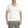 Emporio Armani V Neck T-Shirt Iconic Logoband, Top Pigiama Uomo, Bianco, L