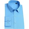 Rfmfkkg Camicie da uomo in fibra di bambù liscia senza tasca Business manica lunga Standard Fit Non-Iron Dress Shirt, 118-19, XL