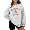 Generic Mystic Falls Virginia Felpa Mystic Falls Virginia Camicia Mystic Falls Felpa Virginia Felpe, Grigio, L