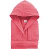 Morbidissimi Accappatoio Spugna Adulto Con Cappuccio, Cinturino e 2 Tasche, Accappatoi Uomo Donna in Spugna Morbida 400 gr/mq Puro Cotone V820 (Accappatoio Fucsia, M)