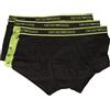Emporio Armani Boxer Uomo Parigamba Confezione 3 Pezzi tripack Elastico a Vista Elasticizzati Articolo 111357 2F717 Trunk Pack 3, 18521 Black - Lime - Black/Nero - Lime - Nero, L