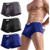 CWXKGL Boxer Uomo 3 Coppie Uomini Boxer Slip Doppio Tasca Supporto Separato Scrotum Sport Slip Fitness