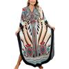 YouKD - Abito lungo da donna, stile bohémien, maxi vestito da spiaggia, copricostume, caftano ampio, kimono, taglia unica, abbigliamento da casa, Taglia unica