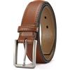 CHAOREN Cintura Uomo Pelle, Cinture da Uomo Nera Marrone 35mm, Perfette per Elegante Business e Jeans Casual