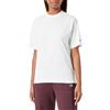 Champion Rochester 1919 Rochester 1919 Logo W - Athletic Jersey Combed Oversized Crewneck T-Shirt, Bianco Sporco College, Donna FW23