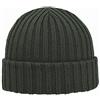 Melegari Berretto Cuffia di Pura Lana Milano | Essenziale e Fatta per durare | Unisex | Made in Italy (Verde Scuro, 54-58)