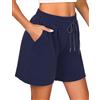 Uniexcosm Pantaloncini Donna Estivi con Coulisse Casual Larghi Corti Sciolto con Tasche