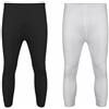 Tesmark 2 paia di pantaloni lunghi termici da uomo, in morbido tessuto elasticizzato, biancheria intima calda, intimo invernale leggero, taglia S-6XL, Nero e bianco, 5XL