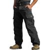 TOFOTL Pantaloni da Montagna Uomo Sportivi Traspirante Carrera Estivi Inter Larghi Pantalone Tuta Estivi da Lavoro Pantaloni Comodi Uomo Tinta Unita con Tasche Laterali 02-Nero M