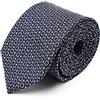 BRERA 67 Cravatta Uomo Blu Stelle Elegante in Seta | Cravattino per Completo 150x7 | Cravatte Slim per Vestito da Cerimonia e per Abiti da Lavoro