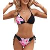 Genfien Costume da Bagno Donna Due Pezzi Bikini Set Halter | Reggiseno Bikini Top Triangolo Tanga,Brasiliano,Beachwear,Swimwear,Costumi da Mare