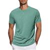 TARAINYA T‑Shirt Uomo Maniche Corte Cotone Collo Tondo Verde Salvia M