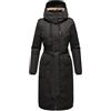 Navahoo Cappotto invernale da donna caldo parka lungo con colletto alto e morbido cappuccio Hokulanii XS-XXL, Nero , L