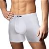 Cotonella 12 Pezzi Boxer Uomo L' Altra 2397 con Elastico Interno in Cotone, Bianco, 6/XL