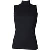 RAGNO Lupetto Donna Smanicato Collo Alto Senza Maniche Eco Cotton Caldo e soffice Articolo D274AX Eco SM Collo Alto, 078 Bleu, 4 - Quarta