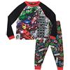 Marvel Pigiama a Maniche Lunghe per Ragazzi Avengers Multicolore 8-9 Anni