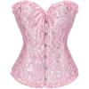 XZQTIVE Corsetto da donna in pizzo Up Boned Overbust Bustier Gothic Corsage lingerie Top