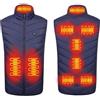 Generico Gilet Riscaldato Uomo Donna, Giacca Riscaldata Elettrico 3 Temperatura Regolabile, Giubbotto Riscaldato Lavabile per Moto Attività all'aperto in Inverno(Blue,XXL)