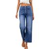 Generico Jeans Donna,Jeans da Donna Solleva Glutei Curvy in Vita Casual Streetwear Comodi Pantaloni Denim Lavati Casua Leggero E Fresco con Elastico Fitness Sport di Tempo Libero
