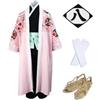 MANMICOS Taglia USA Anime kyoraku shunsui Cosplay Costumi Rosa abito vestito di Halloween partito, rosa, M