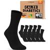 sockenkauf24 10 Paia Calze Diabetici senza Elastico Uomo Donna Cotone senza Cucitura