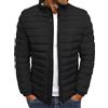 HAOLEI Giubbino Uomo Autunno Invernale Piumino Caldo Casual Tinta Unita Giacca Impermeabile Giubbotto Comodo Trapuntato Trekking Antivento con Zip e Cappuccio Piumini per Quotidiano Lavoro Scuola Moto