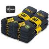 Caterpillar 12 Paia Calzini Lavoro REAL WORK SOCKS - Punta Tallone Rinforzati - Cotone