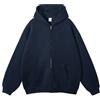 Generic Felpa con cappuccio da uomo con cerniera, oversize con cappuccio da uomo, ampia, tinta unita, con cappuccio termica, robusta, standard, atletica, casual, confortevole, cardigan con cappuccio, leggera,