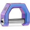 MecArmy CH2 - Portachiavi in titanio a forma di D, resistente, con anello a D, con gancio a vite, per chiavi dell'auto
