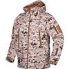 Kelmon Uomo Tattico Softshell Giacca Multifunzionale Outdoor Camouflage Militare Pile Fodera Impermeabile Antivento Calda Cappuccio Cappotto