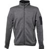 Ergos Workwear JRC Knitted Fleece MOENA Felpa Pile da Uomo in Maglia 100% Poliestere Chiusura Zip da Lavoro