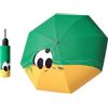 Meichoon Ombrello compatto portatile UPF50+ protezione solare leggero, impermeabile e antivento, accessorio da viaggio pieghevole, motivi gatto, anatra, panda, cucciolo