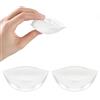 Neer Coppette per Reggiseno Push Up Pad in Silicone per Seno Imbottiture da Donna Cuscinetti Impermeabili per Bikini (Trasparente)