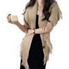 MAOAEAD Scialle triangolare da donna, elegante sciarpa pashmina in misto lana con frangia, caldo scialle invernale da donna, elegante sciarpa top per autunno e uso quotidiano