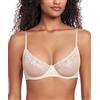 DotVol Reggiseno a Balconcino da Donna in Pizzo a Rete Intimo Trasparente con Cablaggio Reggiseno Non Imbottito