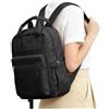 HYC00 Zaino Scuola Media e Superiore per Ragazza, Donna e Adolescente - Zaino Università, Casual, Impermeabile, Porta PC 14 Pollici - Nero
