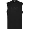 EA7 Emporio Armani Visibility Tonal Logo Tank Vest Nero, Nero , M