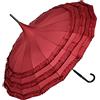 VON LILIENFELD Ombrello Matrimonio Parasole da Sposa Donna Pagoda Sarah borgogna