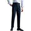 Foweknow Gurkha - Pantaloni da uomo a vita alta, dritto, a spina di pesce, stile vintage, italiano, Napoli, senza cintura, vestibilità stretta, vestibilità normale, per il tempo libero