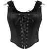 SCARLET DARKNESS Women's Victorian Corset Top Solid Color Vintage Elegant Overbust Lace-up Corsets